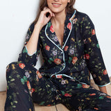 Cottonreal Hummingbird & Floral Cotton Voile PJ Set