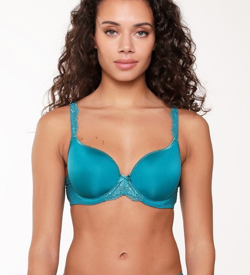 Lingadore Daily Lace Unifit Bra - Fashion Colours 1 - Antique Rose, Deep Lake, Illusion Blue, Pink Lavender, Raspberry & Sunny Lime
