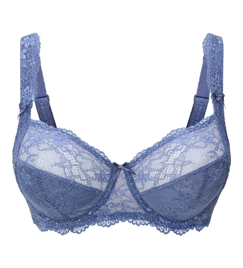 Lingadore Daily Lace Full Cup Wire Bra in Grape or Nightshadow Grey
