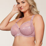 Lingadore Daily Lace Full Cup Bra in Mauve Shadow