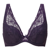 Lingadore Triangle Plunge Bra in Grape