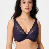 Lingadore Triangle Plunge Bra in Grape