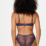 Lingadore Daily Lace Brief with Lace Back in Grape