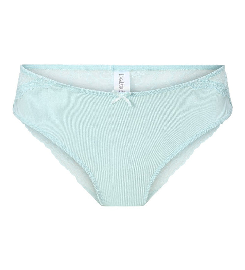 Lingadore Daily Lace Brief with Lace Back in Pastel Blue