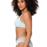 Lingadore Daily Lace Brief with Lace Back in Pastel Blue