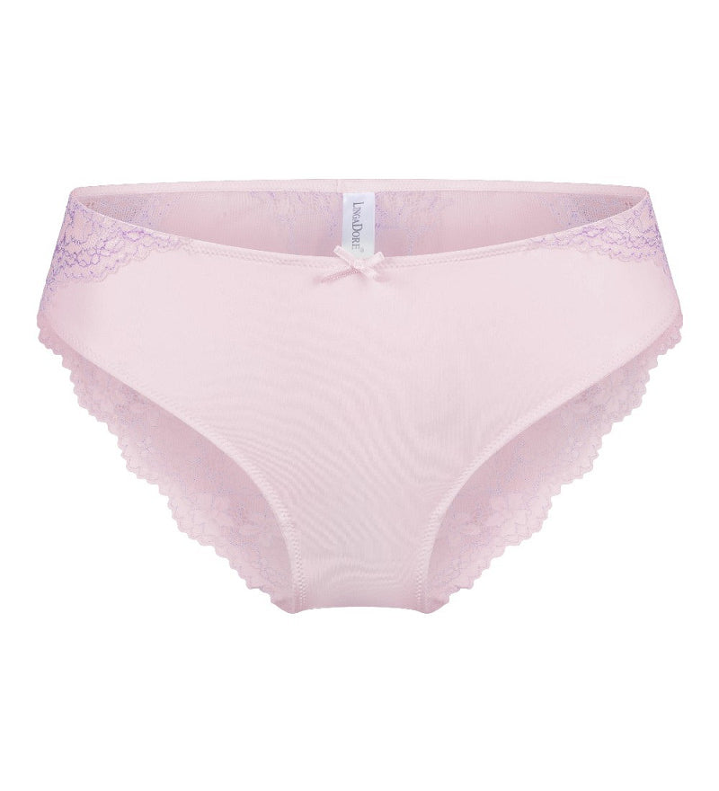 Lingadore Daily Lace Brief with Lace Back in Barely Pink
