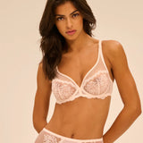 Simone Perele Intrigue Plunge Underwired Bra in Sakura Pink