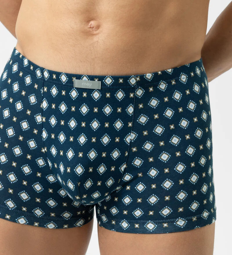 Mey Mens Classic Blue Tie Series Boxer Shorts