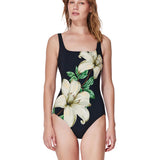 Gottex Yuri Flower Square Neck Swimsuit