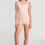 Oscalito Silk and Wool Sleeveless Vest with Scoop Neck