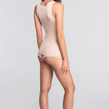 Oscalito Silk and Wool Sleeveless Vest with Scoop Neck