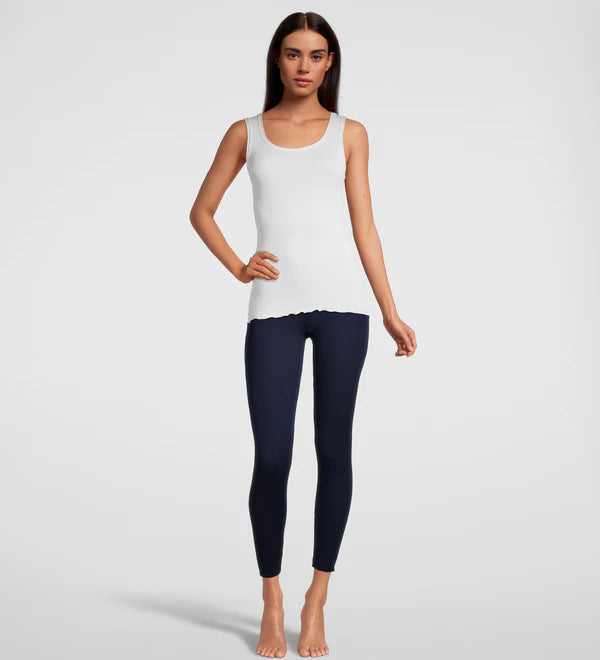 Oscalito Silk and Wool Sleeveless Vest with Scoop Neck