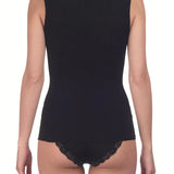 Oscalito Silk and Wool Sleeveless Vest with Scoop Neck