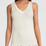 Oscalito Sleeveless Silk and Wool Tank Top