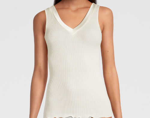 Oscalito Sleeveless Silk and Wool Tank Top