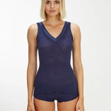 Oscalito Sleeveless Silk and Wool Tank Top