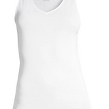 Oscalito Filoscozia® V-neck Tank Top with Satin Trim