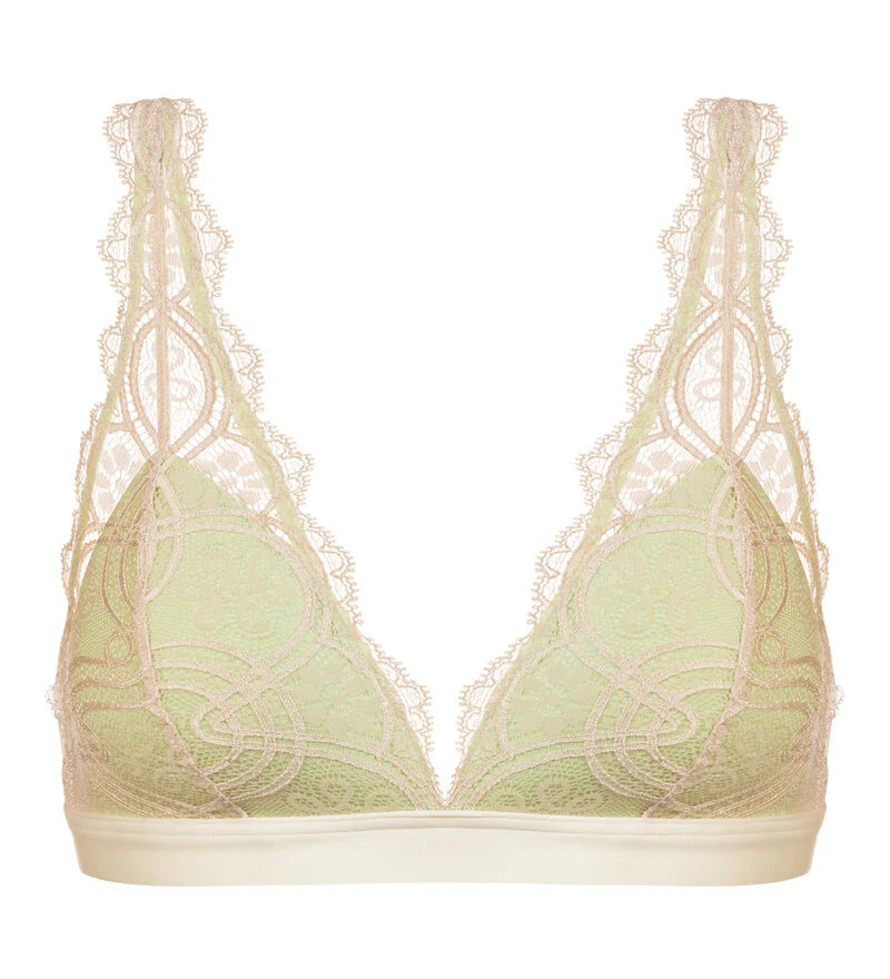 Mey Poetry Fame Non-Wired Triangle Bralette in Mixed Champagne