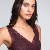 Oscalito V Neck Camisole Top Wool/Silk