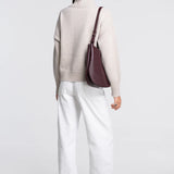 Oscalito Long Sleeved Mock Neck Wool Shirt