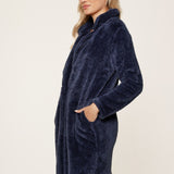 Lingadore Fluffy Robe in Dark Denim