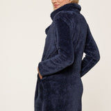Lingadore Fluffy Robe in Dark Denim