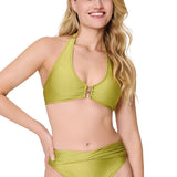 Lingadore Triangle Bikini in Moss Green