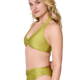 Lingadore Triangle Bikini in Moss Green