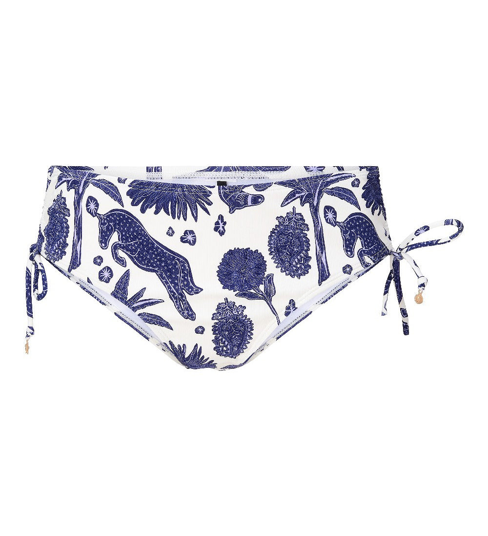 Lingadore Bikini Shorty in Blue/White Print