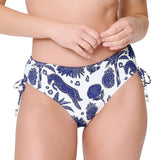 Lingadore Bikini Shorty in Blue/White Print