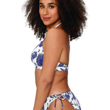 Lingadore Tie-Side Bikini Brief in Blue/White Print