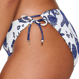 Lingadore Tie-Side Bikini Brief in Blue/White Print