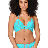 Lingadore Triangle Bikini Set in Turquoise Tie Dye