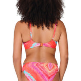 Lingadore High Leg Bikini Brief in Coral Print