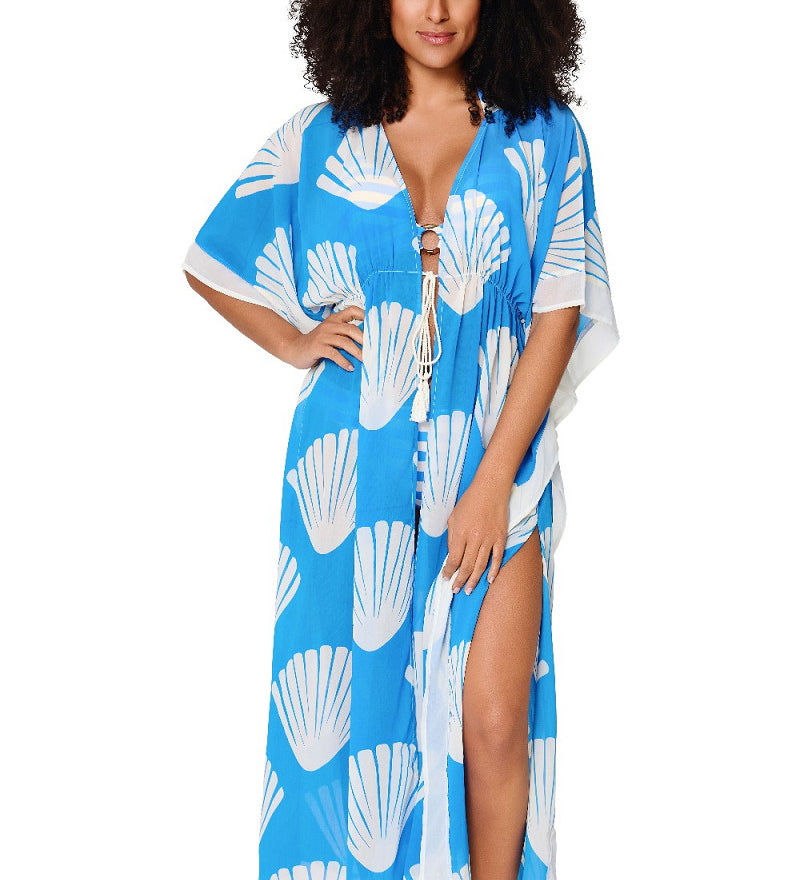 Lingadore Kimono in Ortensia Blue