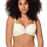 Lingadore T-Shirt Lace Bra in Canary Green
