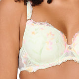 Lingadore T-Shirt Lace Bra in Canary Green