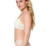 Lingadore Lace Back Brief in Canary Green