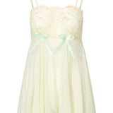 Lingadore Lace Babydoll in Canary Green