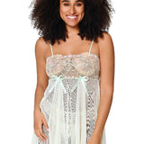 Lingadore Lace Babydoll in Canary Green