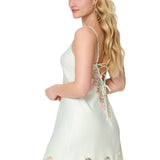 Lingadore Satin Chemise in Canary Green