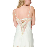 Lingadore Satin Chemise in Canary Green