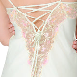 Lingadore Satin Chemise in Canary Green