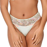 Lingadore Lace Back Thong in Canary Green