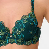 Lingadore Push Up Bra in Pine Green
