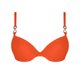 Lise Charmel Moulded Plunge Bikini Top in  Orange