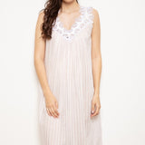 Cottonreal Bett Cotton Voile Sleeveless Nightdress