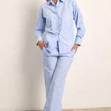 Cottonreal Cotton Lawn Chalk Stripe Pyjama Set