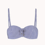 Cyell Seersucker Multiway Bandeau Bikini Top