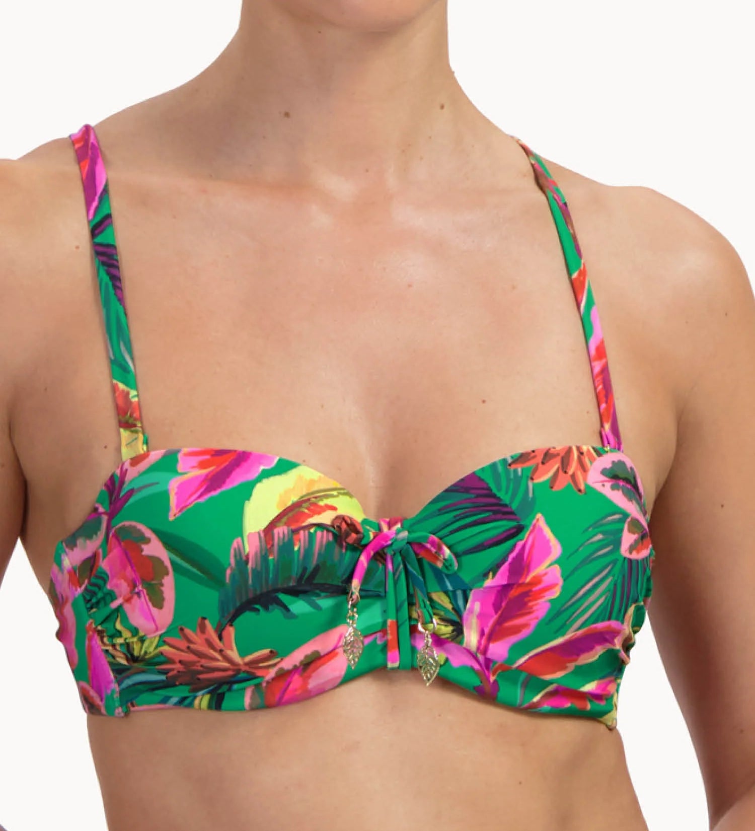 Cyell Floral Forest Padded Multiway Bikini Top